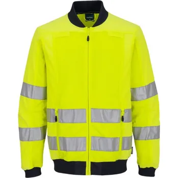 pracovní bunda PORTWEST Bunda T164 Mesh Panel Work, reflexní POR-T164YNR6XL Žlutá/navy 6XL