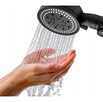 Sprchová hlavice Sprchová Sprchová Hlavice Zandor černá, 5 funkcí, úsporná