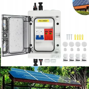 DC PŘIPOJOVACÍ SKŘÍŇKA IP65 S PŘEPĚŤOVOU OCHRANOU PRO SOLÁRNÍ PANELY