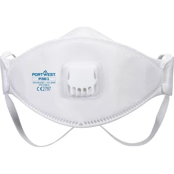 PORTWEST Respirátor P361 FFP3 Dolomite trojitý s ventilkem POR-P361WHR Bílá
