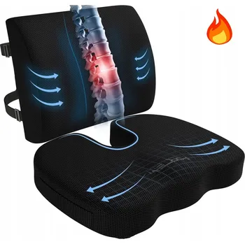 Polštář POLŠTÁŘ OPĚRKA Z PAMĚŤOVÉ PĚNY DO AUTA, KŘESLA I DO KANCELÁŘE