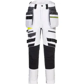 montérky PORTWEST Kalhoty DX452 do pasu, odnímatelné kapsy, dámské POR-DX452WHR28 Bílá 28
