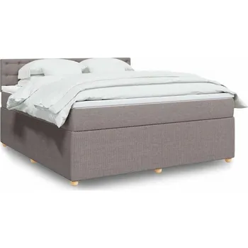 Nábytek vidaXL Box spring postel s matrací 180x200 cm textil [3289855] Barva: taupe