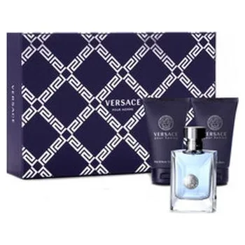 Vzorek parfému Versace Versace Pour Homme Dárková sada Toaletní voda 50 ml, balzám po holení Pour Homme 50 ml a tělový a vlasový šampón Pour Homme 50 ml