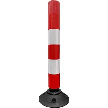 Plotový sloupek Flomat Červený plastový parkovací sloupek FLEXPIN - 10 x 100 cm