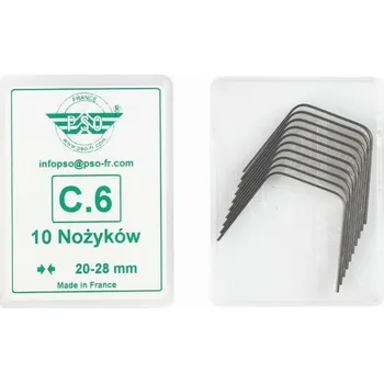 Sada na opravu pneumatiky Prořezávací nože na pneumatiky C-6, 20-28mm, pro prořezávačku PSO PS 15, 20ks, Invento AT000-1511