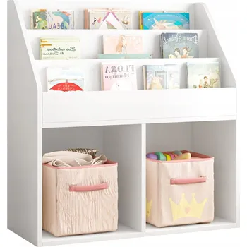 Knihovna Regál Rebiko 73 x 30 x 80 cm bílý