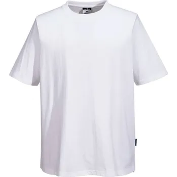 pracovní tričko PORTWEST Tričko Chef MeshAir T-Shirt C195, bavlněné, krátký rukáv POR-C195WHRS S Bílá