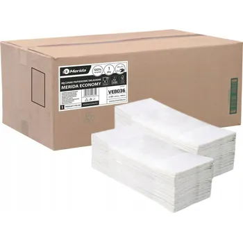 Papírový ručník Papírové ručníky Merida Economy bílé 4000 ks