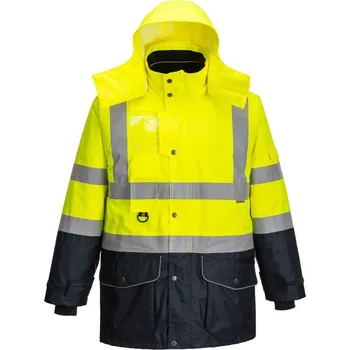 pracovní bunda PORTWEST Bunda Contrast Traffic S426 Hi-Vis 7-in-1, reflexní POR-S426YNRXS XS Žlutá/navy