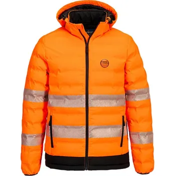 pracovní bunda PORTWEST Bunda Hi-Vis S548, vyhřívaná, ultrazvuková, reflexní POR-S548OBRS S Oranžová/černá