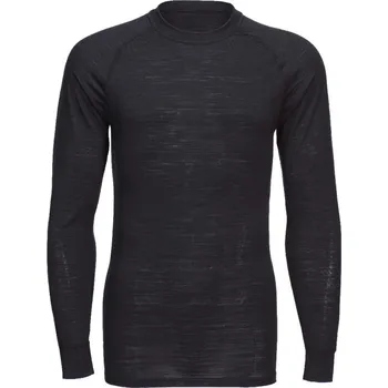 Pánské termo spodní prádlo PORTWEST Tričko B183, merino vlna, dlouhý rukáv POR-B183BKRXL XL Černá