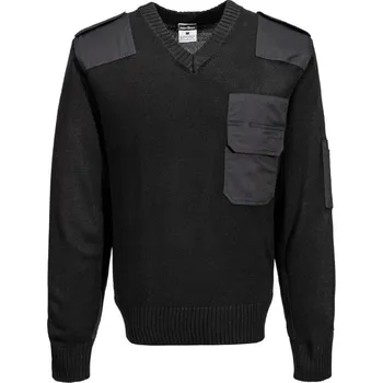 pracovní mikina PORTWEST Svetr Nato B310 POR-B310BKRXL XL Černá