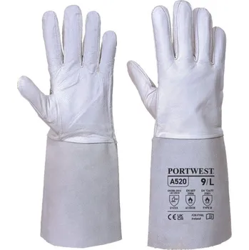 Pracovní rukavice PORTWEST Rukavice Premium Tig A520, svařečské POR-A520GRRXL XL Šedá