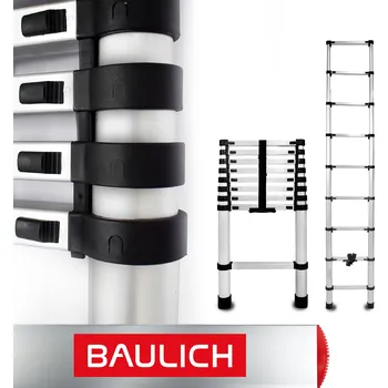 Žebřík Žebřík 9 stupňů, pracovní výška 3,7 m Baulich Home