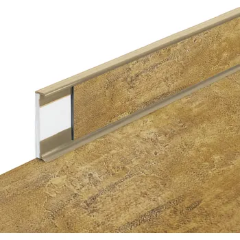 soklová lišta PVC vinylová soklová podlahová lišta Fortelock Business Forsen old mine C020 beige - 200 x 5,8 x 1,2 cm