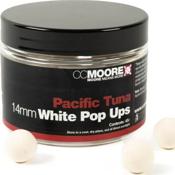 Boilies Nástraha Plovoucí kuličky CC Moore Pacific Tuna White Pop Ups 12 mm