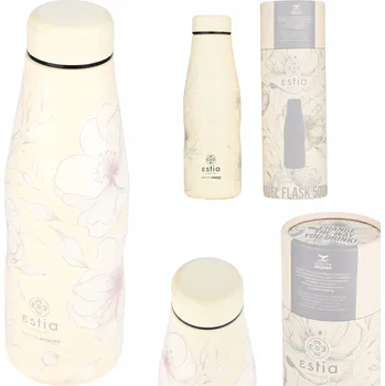 Termoska Termoska 500 ml na kávu, čaj s květinovým vzorem - nepropustná