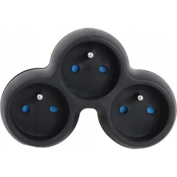 Napájecí kabel Rozbočka / Prodlužovací kabel Esperanza, 3 zásuvky, černý