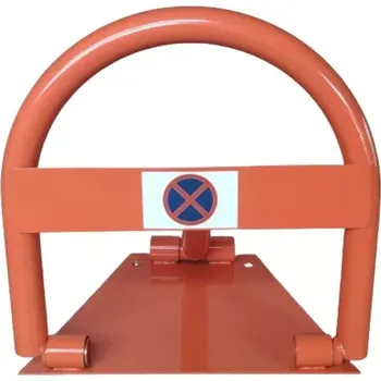 parkovací zábrana Červená ocelová parkovací zábrana - 40 x 41 cm