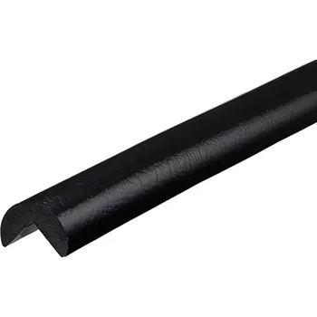 Dětská zábrana Černá pěnová ochrana rohů zdí, stěn "typ A" - 4 x 100 cm