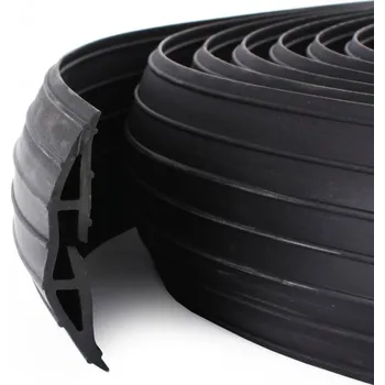 kabelová chránička Černý plastový kabelový most - 900 x 7,6 x 1,1 cm