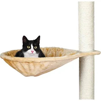 TRIXIE Houpací síť pelíšek lehátko na škrabadlo pro kočky béžová
