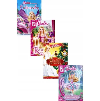 Panenka Barbie Świąteczna Kolekcja: Barbie w Opowieści Wigilijnej / Barbie jako Calineczka / Barbie jako DVD