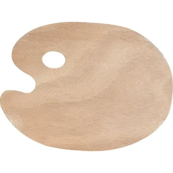 Paleta na barvy Dřevěná paleta na míchání barev 30x40 cm