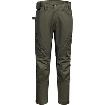 Pracovní oblečení PORTWEST Kalhoty WX2 Stretch pracovní CD881, do pasu POR-CD881FNR34 34 Zelená forest