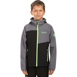 Chlapecká softshellová bunda KILPI RAVIO 122 Černá, Šedá, Světle zelená