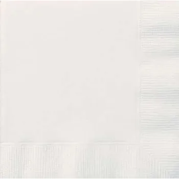 Papírový ubrousek Unique Papírové ubrousky 25x25 cm bílé 20 ks