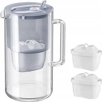 Filtrační konvice FILTRAČNÍ KONVICE AQUAPHOR GLASS 2,5L SKLENĚNÝ ŠEDÝ + 2 FILTRY