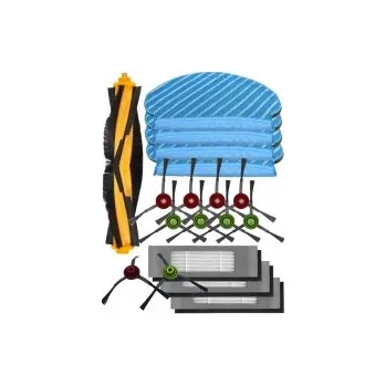 Sada příslušenství pro robotický vysavač Kartáče a HEPA filtry pro vysavač ECOVACS Deebot OZMO 950 sada a mopy 18ks