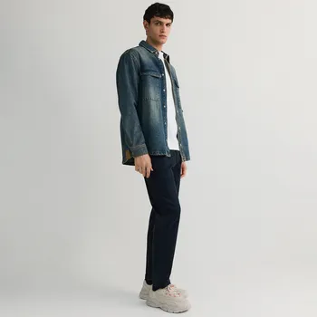 Pánské kalhoty Reserved - Kalhoty chino slim fit - tmavomodrá - 5471L-59X - 5471L-59X-29