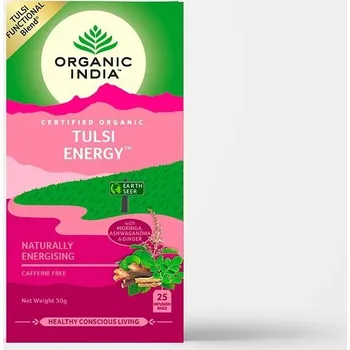 BIO Čaj Tulsi Energy - Energie sáčkový 25ks Organic India