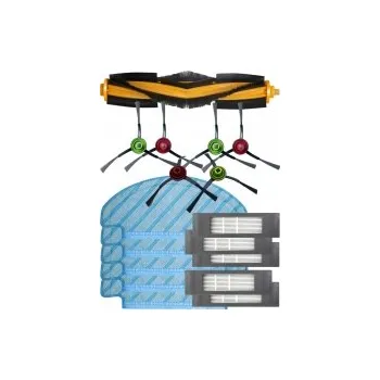 Sada příslušenství pro robotický vysavač HEPA filtry a kartáče pro vysavač ECOVACS Deebot OZMO T8 AIVI Plus sada a mopy 17ks