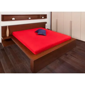Prostěradlo Froté prostěradla - červená barva 90x200 cm
