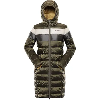 Dámský kabát Dámský hi-therm kabát Alpine Pro SHEPHA - zeleno-hnědá / L