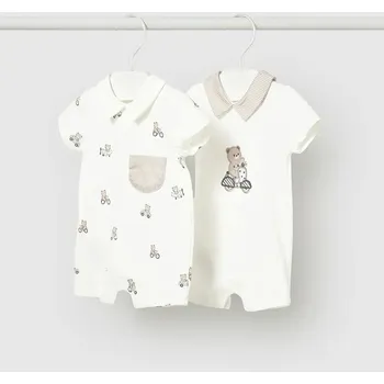 Dětské rampery Mayoral Newborn 2-pack 1715.1B.Newborn.PPY2 béžová 01X, vel. 86