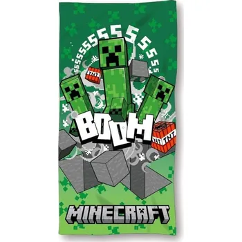 Sprchový závěs Osuška Micro Minecraft Boom Polyester, 70x140 cm