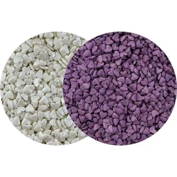 Jedlá dekorace na dort Dortisimo 4Cake Cukrová srdíčka bílá perleťová a fialová (120 g)