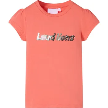 Chlapecké tričko Dětské tričko s nabíranými rukávy korálové 140 - 8721012002197