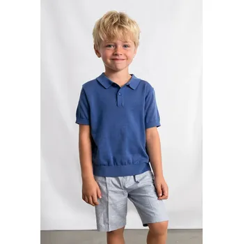 Chlapecké kraťasy Dětské šortky s příměsí lnu Mayoral 3201.5B.Mini.PPY2 modrá 50X, vel. 92