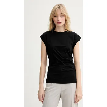 Pánské oblečení Bavlněné tričko BOSS Epka 50555827 černá 99X, vel. M