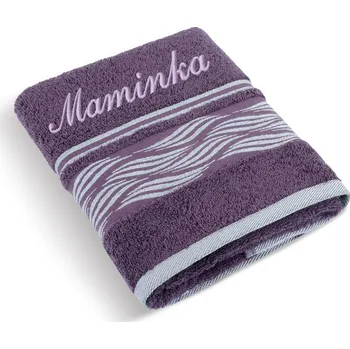 Ručník Froté ručník vlnka s výšivkou MAMINKA