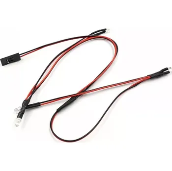 RC náhradní díl Yeah Racing Ultra svítivý F/R LED světelný kit pro Traxxas TRX-4M (3mm LED - 2x bílá, 2x červená)