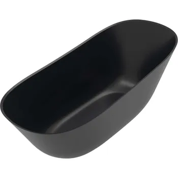 Vana Villeroy & Boch Theano - Volně stojící vana 170x75 cm, Quaryl, Pure Black UBQ170ANH7F200V-R7