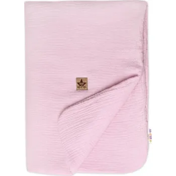 Dětská deka Mušelínová dečka s výplní 75 x 100 cm, Baby Nellys, růžová