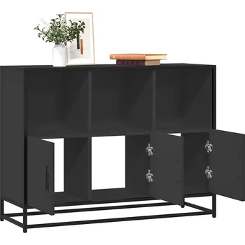 Příborník do zásuvky Příborník černý 100x35x76 cm kompozitní dřevo - 8721102840883